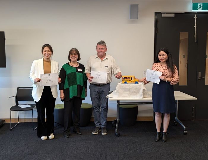 E14 Area International Speech contest place winners 2024